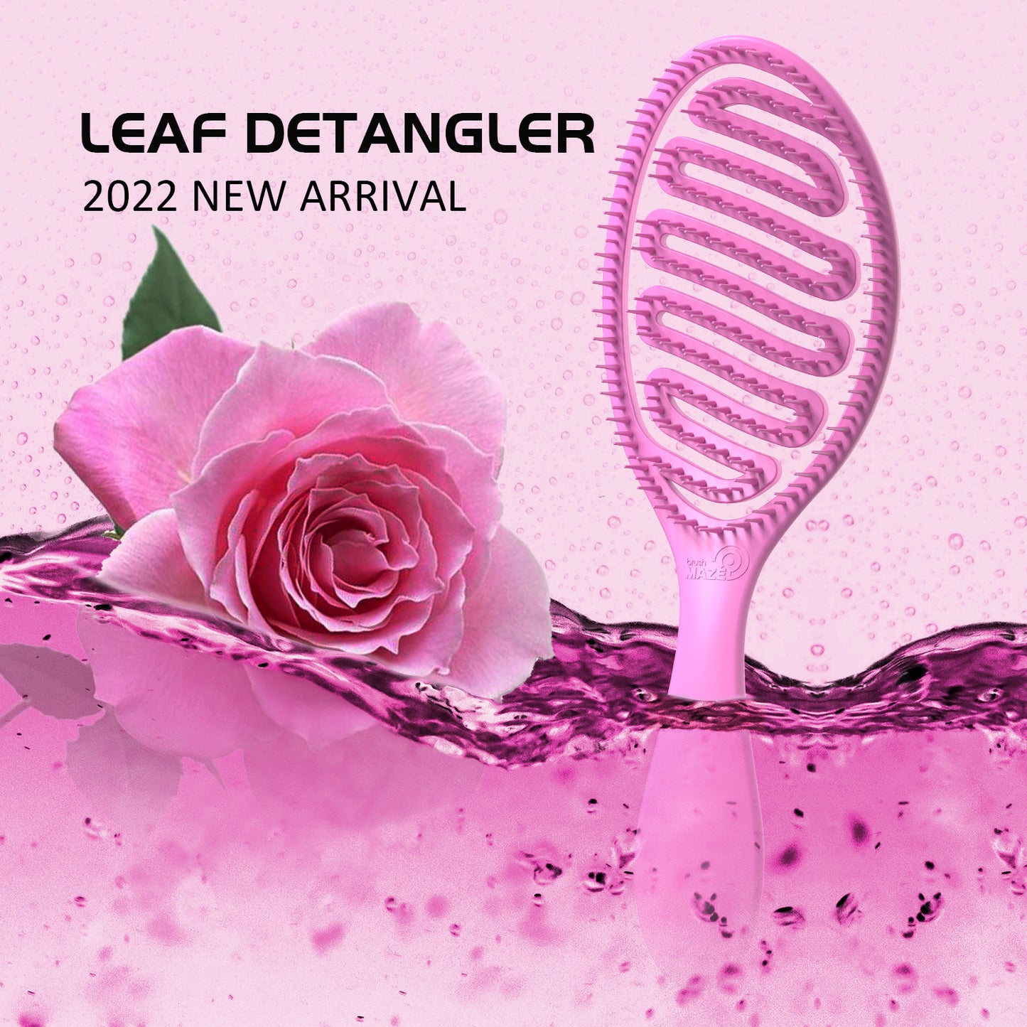 Detangling Hair Brush for Women Men Kids for Wet Long Straight Fine Hair Maze Design Oval Medium