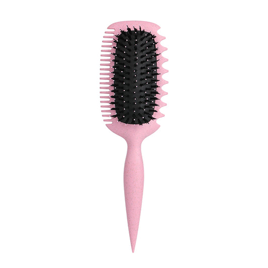 Candy Brush Curl Defining Hair Brush for Effortlessly Detangling & Blow Drying, Nylon & Boar Bristle Paddle Brush
