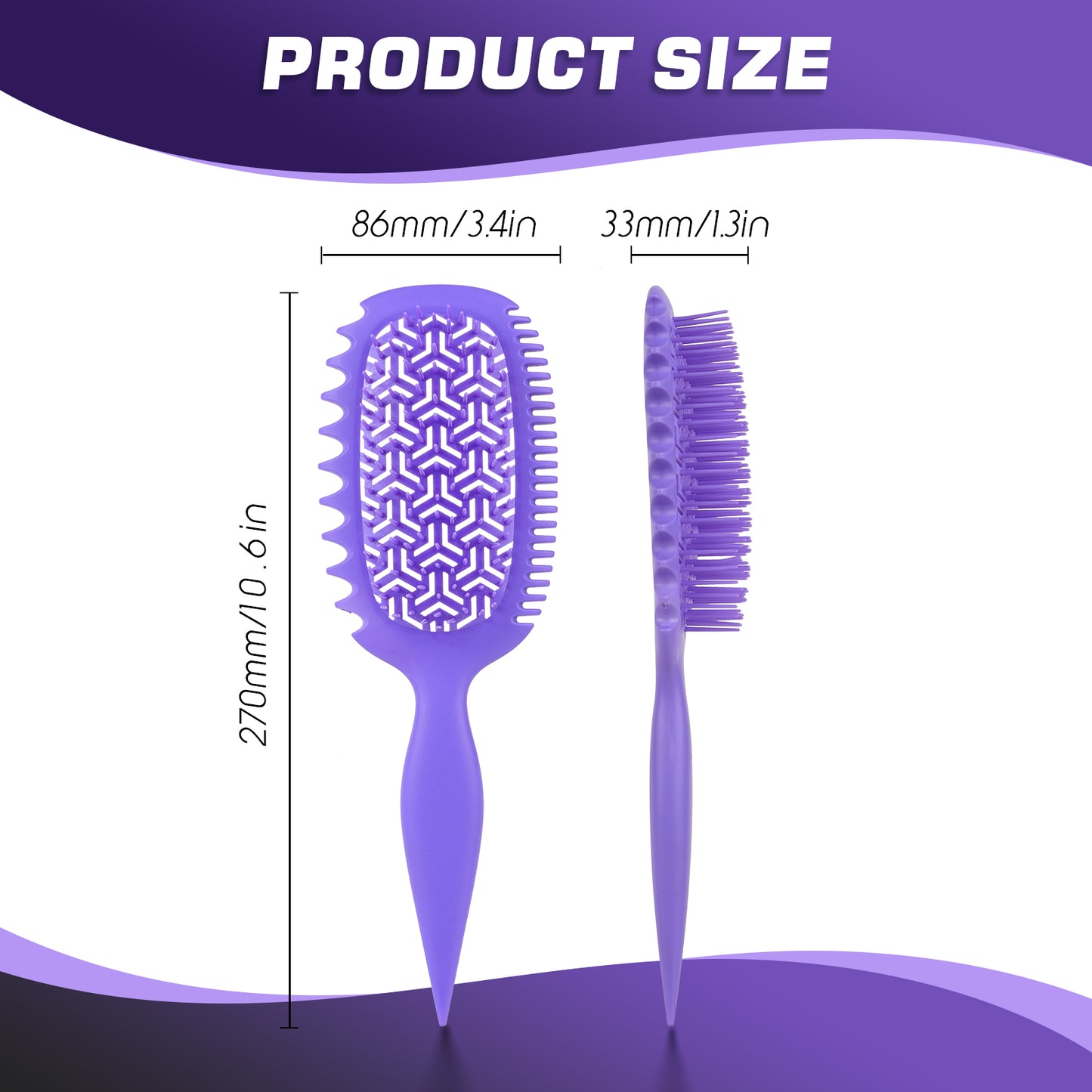 Candy Brush Curlking Hair brush Defining Vented Hair Brush for Effortlessly Detangling & Blow Drying, Professional Airflow Brush for All Hair Types, Shaping & Styling Wet Hair Brush for Women and Girl, Idea Gift