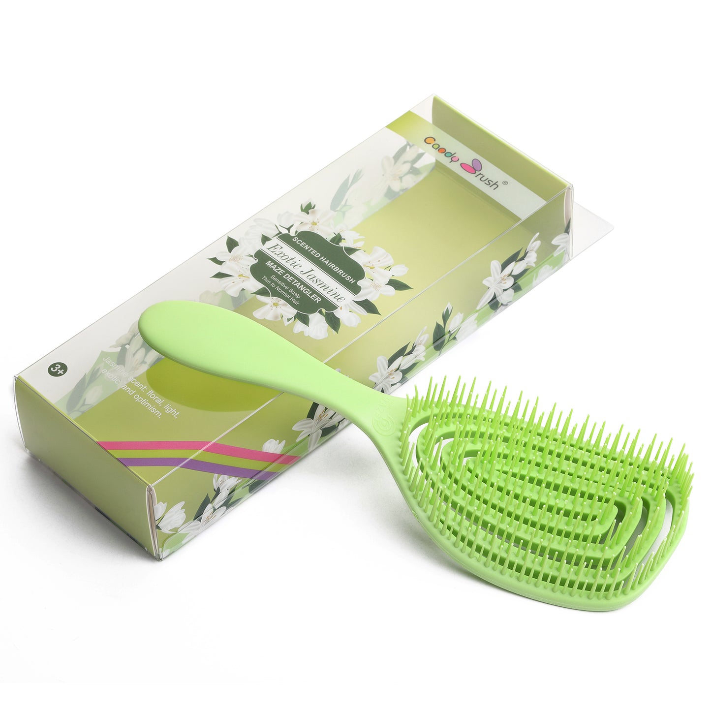 Detangling Hair Brush for Women Men Kids for Long Straight Fine Hair Maze Design Paddle Large