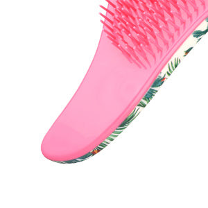 Detangler Wet Hair Brush Mini Detangling Hairbrush for Curly Thick Natural Straight Fine Wet Dry Hair for Kids Toddlers Girls Pain Free Small (Rainforest)