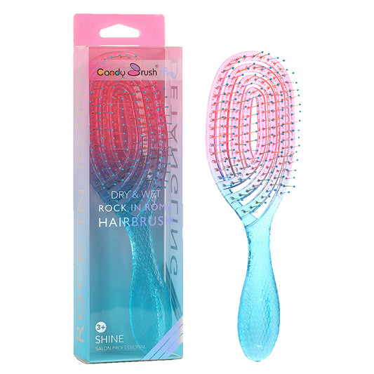Candy Brush Chromatique Detangling Hair Brush – Anti-Frizz, Two color Gradient Brush for All Hair Types