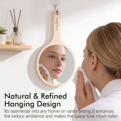 Candy Brush Bamboo Handheld Mirror | BE001