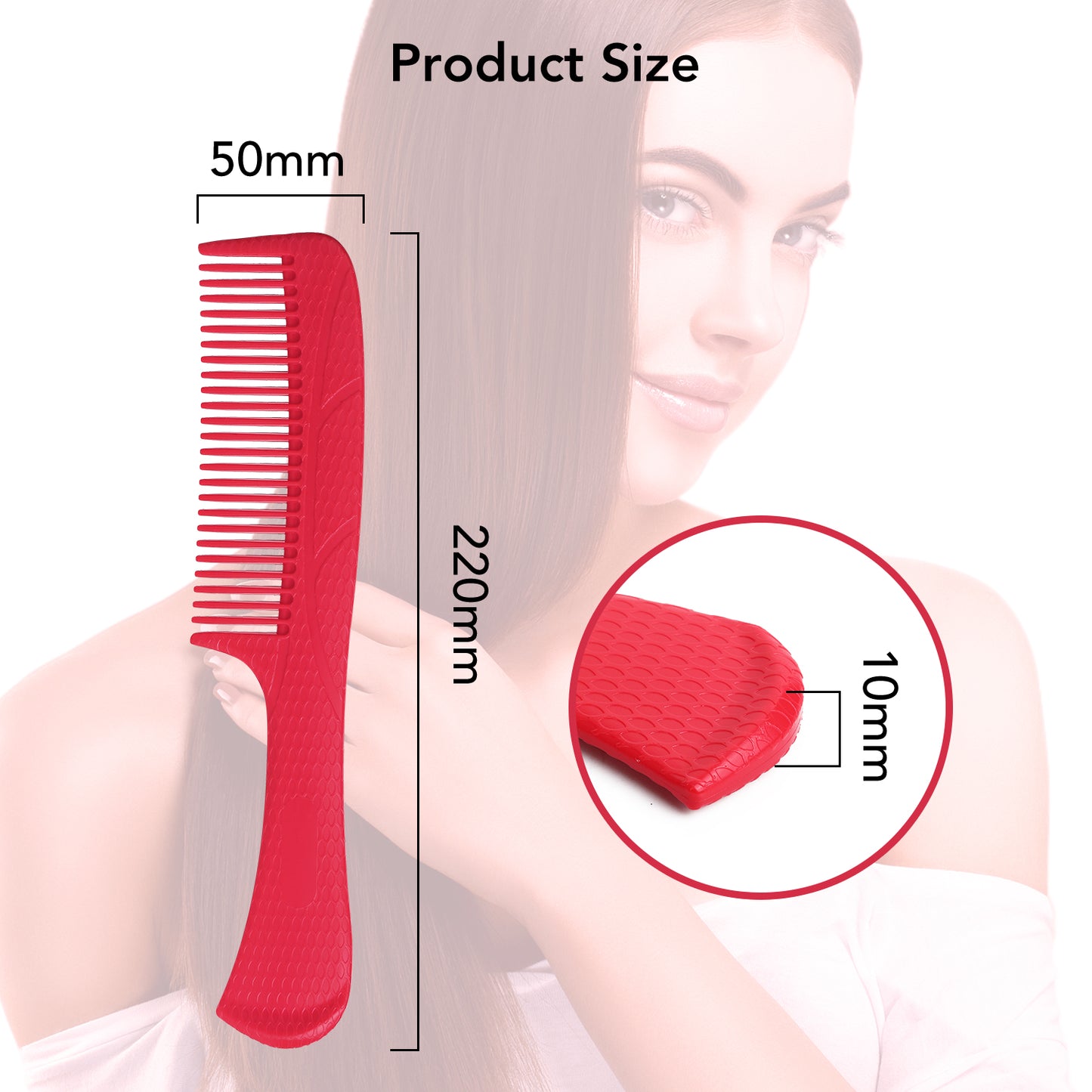 Wide Tooth Comb Detangling Combs for Women Men Girls Curly Wet Comb Thick Fine Hair Curls Detangler Hair Brush Hair Comb Fashion Styling for Long Hair with Scented Large