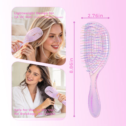 CandyBrush Round Maze Detangling Hair Brush-10 Colors Available