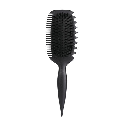 Candy Brush Curl Defining Hair Brush for Effortlessly Detangling & Blow Drying, Nylon & Boar Bristle Paddle Brush