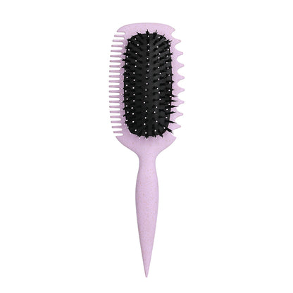 Candy Brush Curl Defining Hair Brush for Effortlessly Detangling & Blow Drying, Nylon & Boar Bristle Paddle Brush