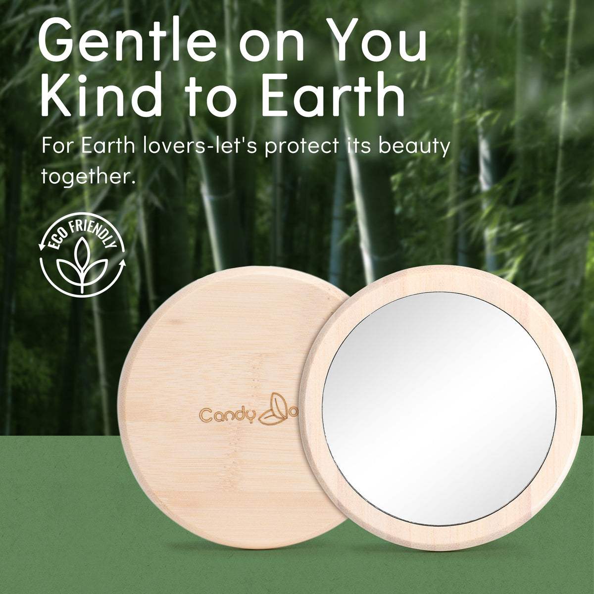 Candy Brush Bamboo Pocket Mirror | BE002