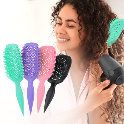 Candy Brush Curlking Hair brush Defining Vented Hair Brush for Effortlessly Detangling & Blow Drying, Professional Airflow Brush for All Hair Types, Shaping & Styling Wet Hair Brush for Women and Girl, Idea Gift