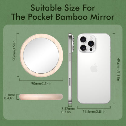 Candy Brush Bamboo Pocket Mirror | BE002