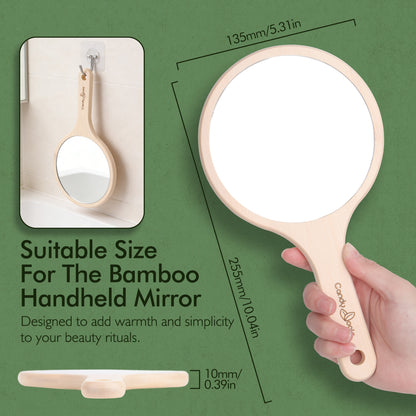 Candy Brush Bamboo Handheld Mirror | BE001