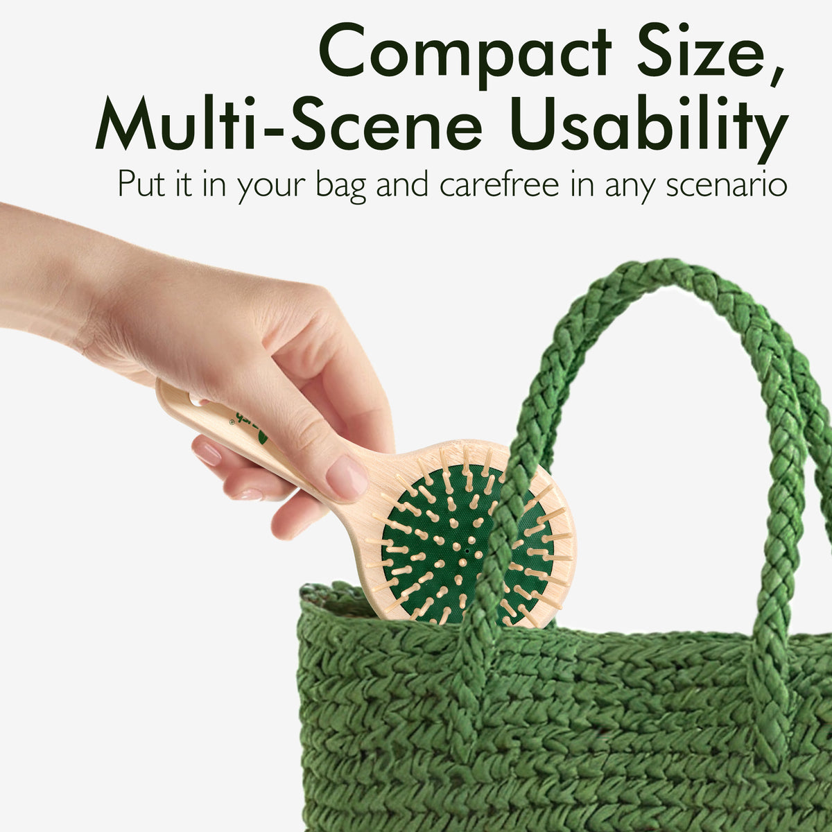Candy Brush Round Bamboo Pin Hair Brush for Adults | BEB101-3