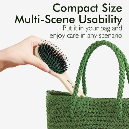 Candy Brush Small Bamboo Boar Bristle Hair Brush | BE301M