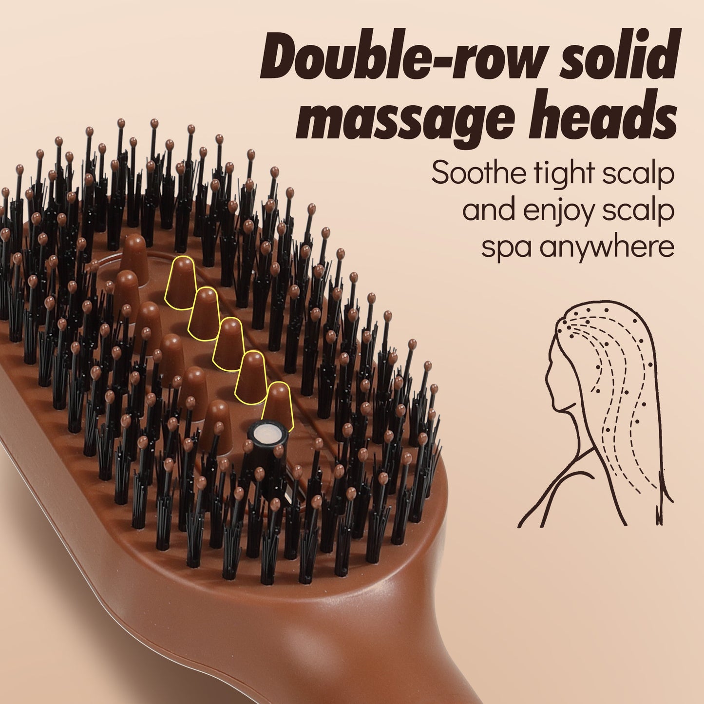 MistBrush™ 3-in-1 Misting Hair Brush – Spray, Detangle & Massage