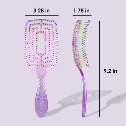 CandyBrush Square Maze Detangling Hair Brush Available in 3 Solid Colors