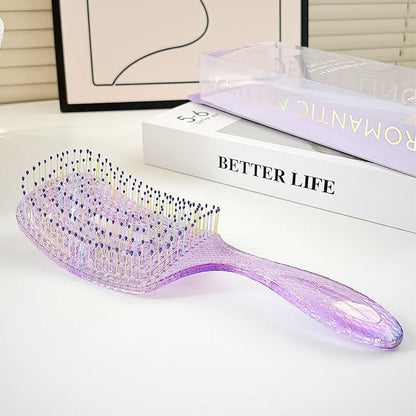 CandyBrush Square Maze Detangling Hair Brush Available in 3 Solid Colors