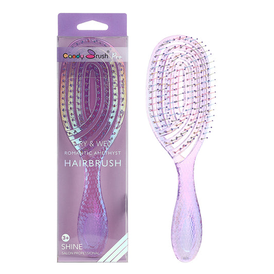 CandyBrush Round Maze Detangling Hair Brush - Available in 3 Solid Colors