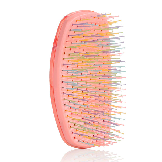 Blushmarks Wet & Dry Detangling Hair Brush with Double Bristles, Vented Design for All Hair Types - Pink, Idea Gift