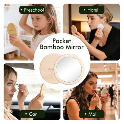 Candy Brush Bamboo Pocket Mirror | BE002