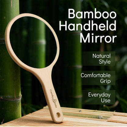 Candy Brush Bamboo Handheld Mirror | BE001