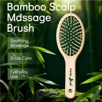 Candy Brush Oval Bamboo Pin Hair Brush | BE302