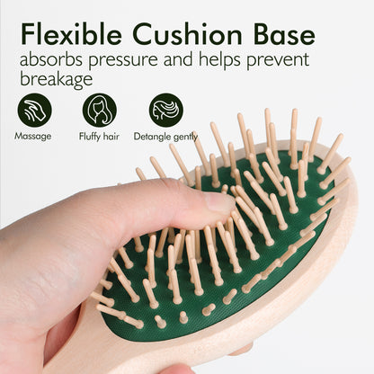 Candy Brush Oval Bamboo Pin Hair Brush | BE302