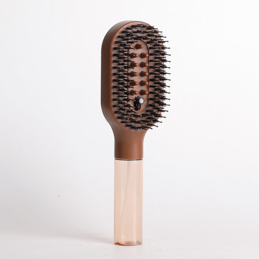 Brown MistBrush 3-in-1 misting hair brush