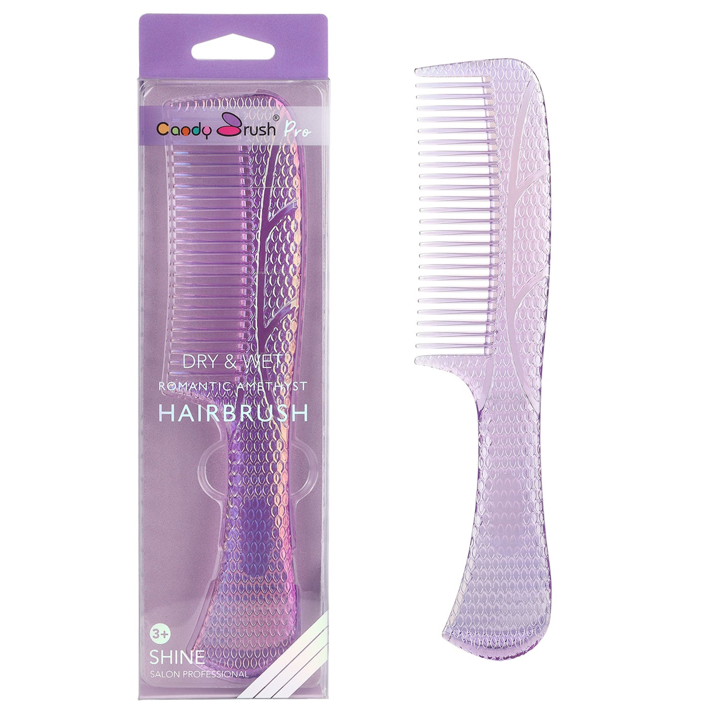 Wide Tooth Comb for Women Curly Wet Hair Comb Colorful Men Girls Long Short Thick Fine Hair Curls Detangling Hair Combs Fashion Popular Styling Transparent Large