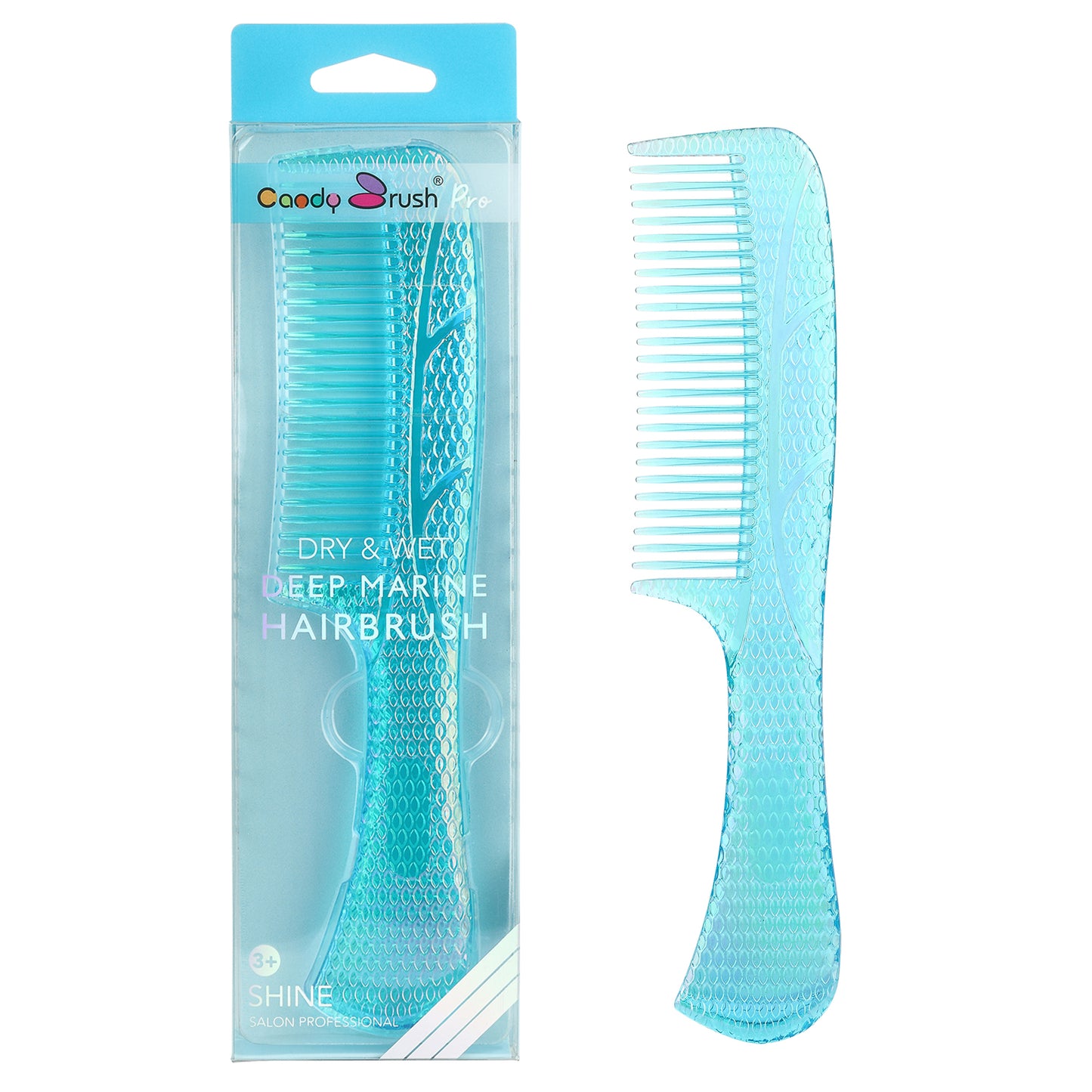 Wide Tooth Comb for Women Curly Wet Hair Comb Colorful Men Girls Long Short Thick Fine Hair Curls Detangling Hair Combs Fashion Popular Styling Transparent Large