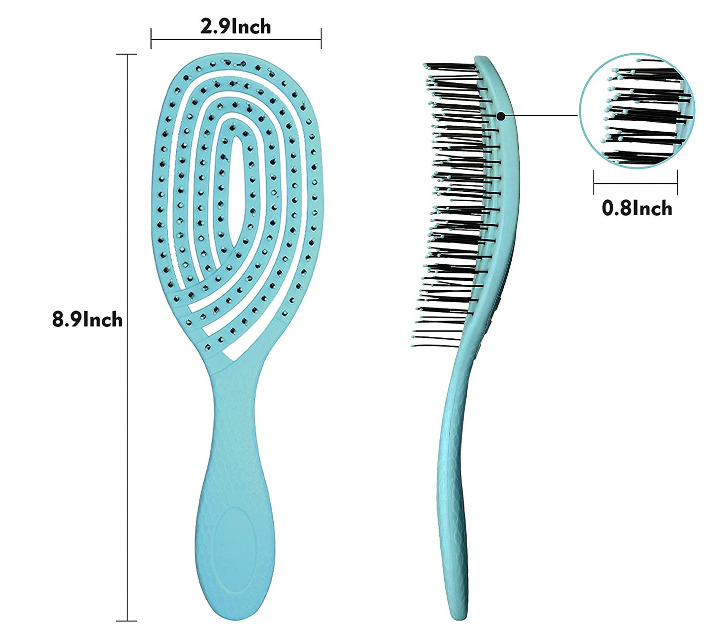Detangling Hair Brush Wet Brush Large Maze Style Detangler Hair Brush Ultra-Soft Bristles Vented Design For Curly Straight Women Men Kids Toddlers Wet and Dry Hair Blue